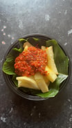 Fried Yam with Hot Sauce
