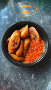 Fried Plantain (Dodo) with Hot Sauce