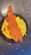 Fried Yam with Fish in Hot Sauce